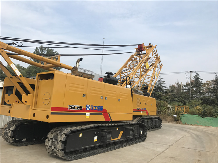 XCMG official 55 ton small crawler crane XGC55 crane crawler machine price